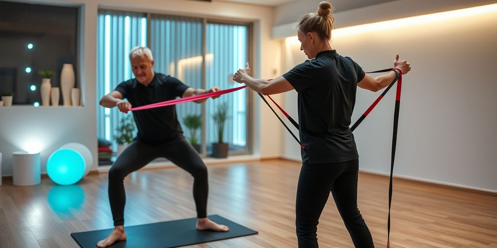 Rééducation à domicile avec kinésithérapeute