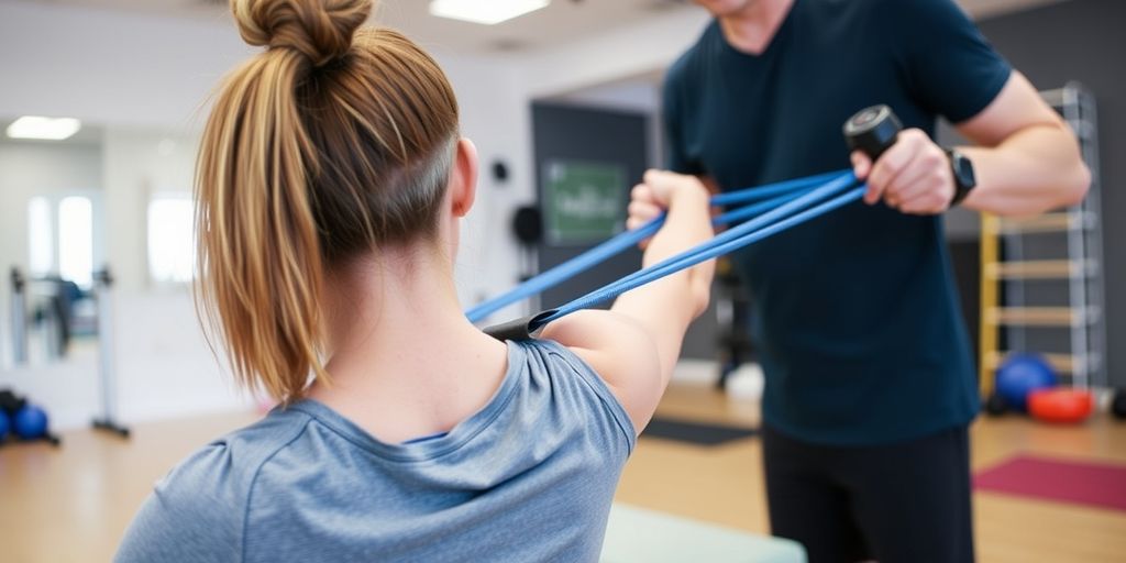 Rééducation clavicule avec kinésithérapeute